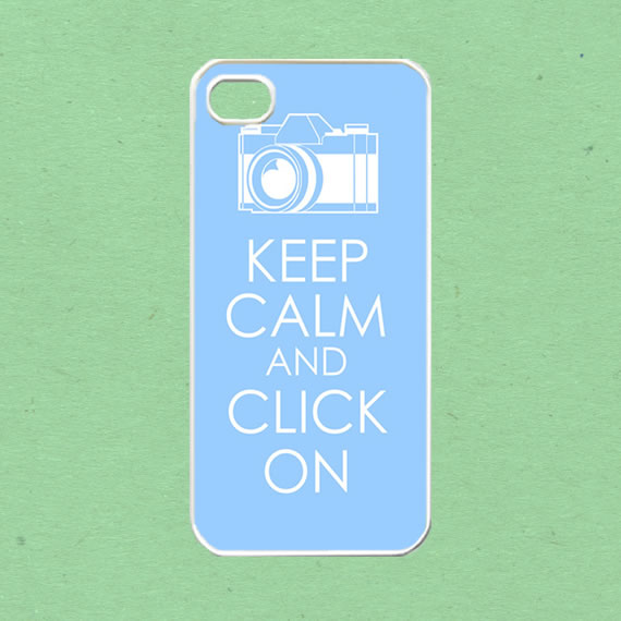 Iphone 5 Case, Iphone Case - Keep Calm And Click On For Iphone 5